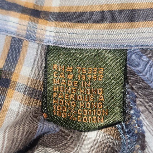 TIMBERLAND XXL Mens Button Up Shirt Grey Plaid Long Sleeve Shirt - Picture 5 of 7